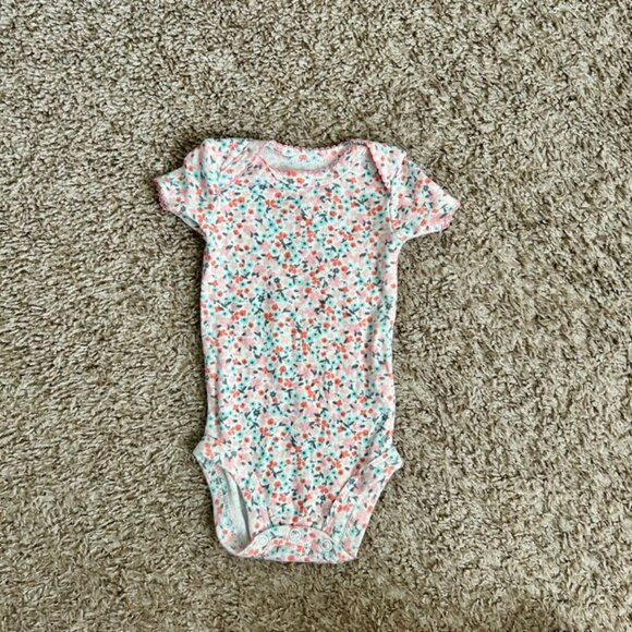 Newborn Pink & Florals Bodysuit Bundle (3-Pack) - Cat & Jack, Just One You - Picture 5 of 12